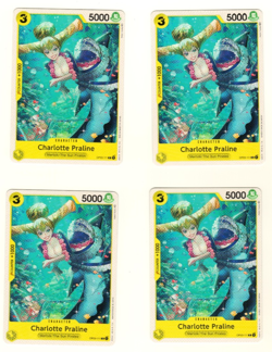 Set Of 4 Charlotte Praline OP03-111 C Pillars Of Strength One Piece Trading Card - Image 3
