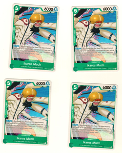 Set Of 4 Ikaros Much OP06-024 UC Wings Of The Captain One Piece Trading Card - Image 1