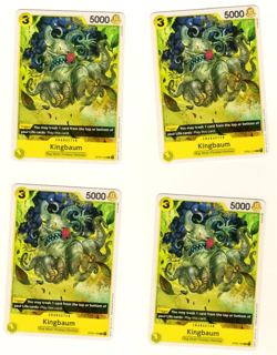 Set Of 4 Kingbaum OP03-100 Common Pillars Of Strength One Piece Trading Card - Image 3