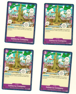 Set Of 4 Galley La Company OP03-075 C Pillars Of Strength One Piece Trading Card - Image 1