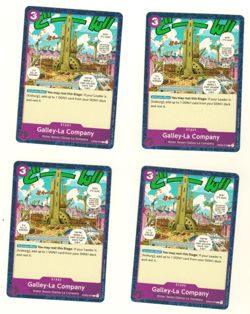 Set Of 4 Galley La Company OP03-075 C Pillars Of Strength One Piece Trading Card - Image 3