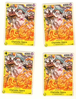 Set Of 4 Charlotte Opera OP03-106 C Pillars Of Strength One Piece Trading Card - Image 3