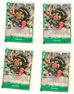 Set Of 4 Daruma OP06-029 Uncommon Wings Of The Captain One Piece Trading Card - Image 1
