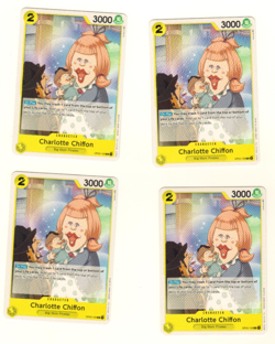 Set Of 4 Charlotte Chiffon OP03-109 C Pillars Of Strength One Piece Trading Card - Image 1