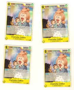 Set Of 4 Charlotte Chiffon OP03-109 C Pillars Of Strength One Piece Trading Card - Image 3