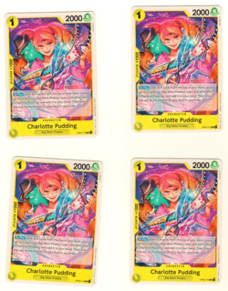 Set Of 4 Charlotte Pudding OP03-112 R Pillars Of Strength One Piece Trading Card - Image 1