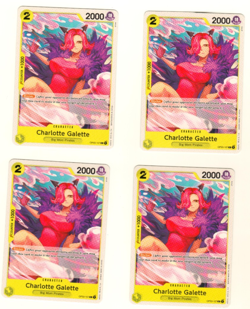 Set Of 4 Charlotte Galette OP03-107 C Pillars Of Strength One Piece Trading Card - Image 1