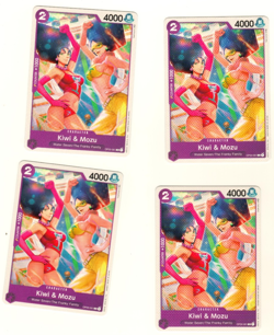 Set Of 4 Kiwi & Mozu OP03-061 Common Pillars Of Strength One Piece Trading Card - Image 1