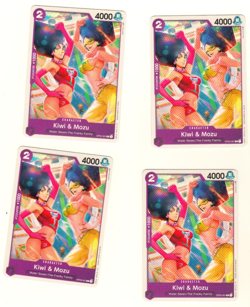 Set Of 4 Kiwi & Mozu OP03-061 Common Pillars Of Strength One Piece Trading Card - Image 3
