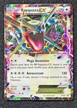 Pokemon TCG Rayquaza EX XY69 Black Star Promo 2015 Holo Card LP - Image 1