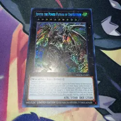 Yu-Gi-Oh Jupiter the Power Patron of Destruction DOOD-ENSP1 Winner Card NM/M - Image 1
