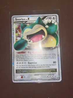 Pokemon TCG Snorlax LV.X Rising Rivals Holo Card 111/111 - Image 2