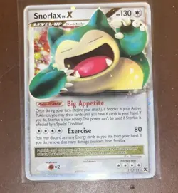 Pokemon TCG Snorlax LV.X Rising Rivals Holo Card 111/111 - Image 3
