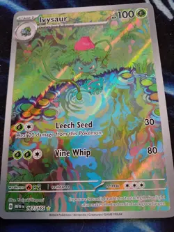 Pokemon Card Ivysaur 167/165 Scarlet & Violet 151 Illustration Rare Near Mint - Image 1