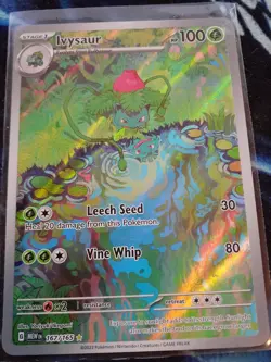 Pokemon Card Ivysaur 167/165 Scarlet & Violet 151 Illustration Rare Near Mint - Image 3