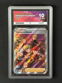 ACE 10 Friends in Sinnoh 149/159 Full Art Pokemon Card Crown Zenith GEM MINT - Image 1