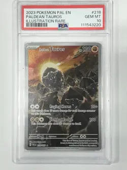 Pokemon TCG Paldean Tauros Scarlet & Violet Paldea Evolved Holo Card 218/193 - Image 1