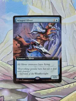 Winged Sliver MTG Secret Lair Drop Series SLD 628 Extended Art FOIL Rare NM - Image 1