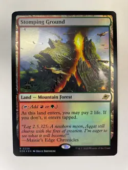 Stomping Ground - Edge of Eternities Foil - MTG - Near Mint Shock Land - Image 1