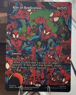 MTG - Rite of Replication - FOIL Borderless M #14 - Marvel Universe Eternal NM - Image 1