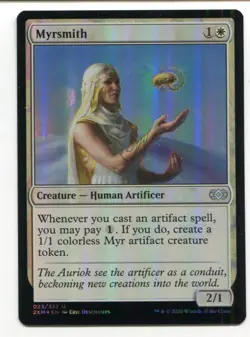 Magic The Gathering MTG Double Masters Foil Card #23 Myrsmith - Image 1