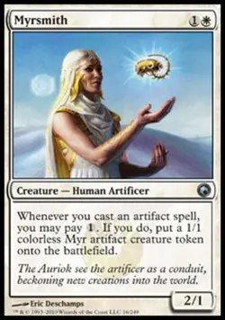 Myrsmith -Foil Light Play MTG Scars of Mirrodin - Image 1