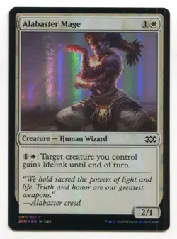 Magic The Gathering MTG Double Masters Foil Card #2 Alabaster Mage - Image 1