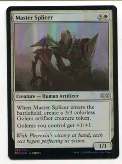 Magic The Gathering MTG Double Masters Foil Card #22 Master Splicer - Image 1