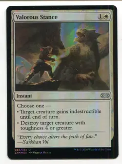 Magic The Gathering MTG Double Masters Foil Card #38 Valorous Stance - Image 1