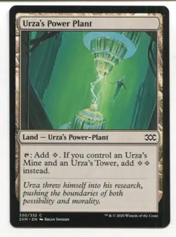 Magic The Gathering MTG Double Masters Card #330 Urza's Power Plant - Image 1