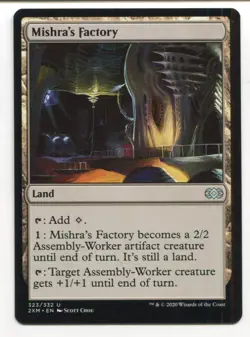 Magic The Gathering MTG Double Masters Card #323 Mishra's Factory - Image 1
