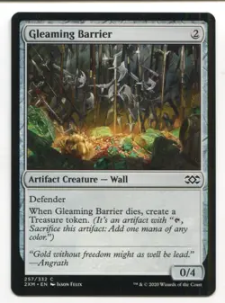 Magic The Gathering MTG Double Masters Card #257 Gleaming Barrier - Image 1