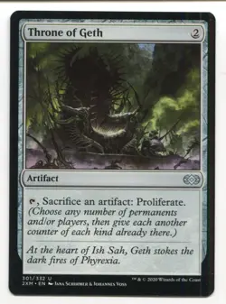 Magic The Gathering MTG Double Masters Card #301 Throne of Geth - Image 1