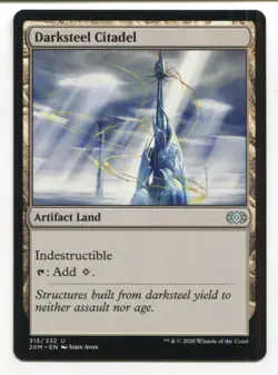 Magic The Gathering MTG Double Masters Card #315 Darksteel Citadel - Image 1