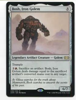 Magic The Gathering MTG Double Masters Card #236 Bosh, Iron Golem - Image 1