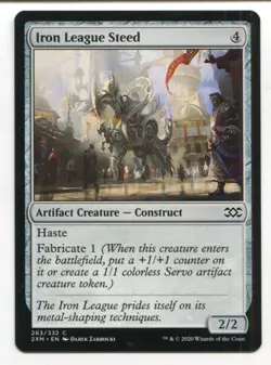 Magic The Gathering MTG Double Masters Card #263 Iron League Steed - Image 1
