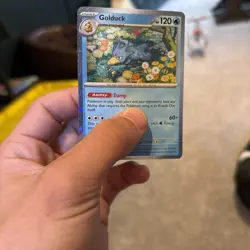 SWIRL Pokemon Golduck 008 Mega Evolution Promo - Image 2