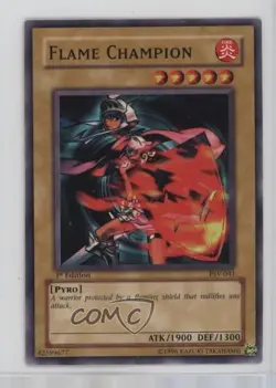 Flame Champion 1st Ed. YuGiOh Pharaoh's Servant #PSV-041 2002 - Image 1