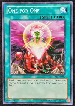 One for One 1996 Starfoil Rare Holo Yugioh SP13-EN050 (NM) - Image 1
