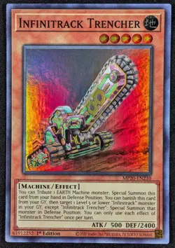 Infinitrack Trencher 2020 1st Edition Super Rare Holo Yugioh MP20-EN210 (NM) - Image 1