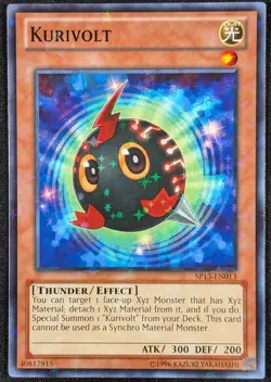 Kurivolt 1996 Starfoil Rare Holo Yugioh SP13-EN013 (NM) - Image 1