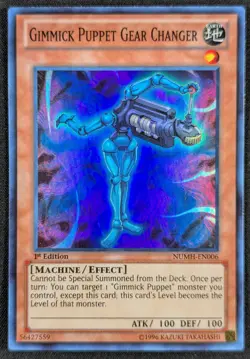 Gimmick Puppet Gear Changer 1996 1st Edition Super Rare Yugioh NUMH-EN006 (NM) - Image 1