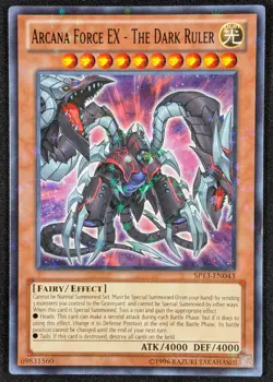 Arcana Force EX Dark Ruler 1996 Starfoil Rare Yugioh Card SP13-EN043 (NM) - Image 1