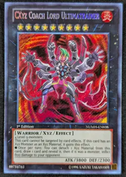 CXyz Lord Ultimatrainer 1996 1st Edition Secret Rare Yugioh Card NUMH-EN038 (NM) - Image 1