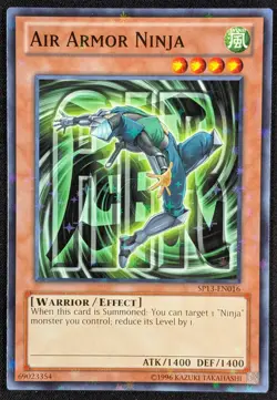 Air Armor Ninja 1996 Starfoil Rare Yugioh Card SP13-EN016 (NM) - Image 1