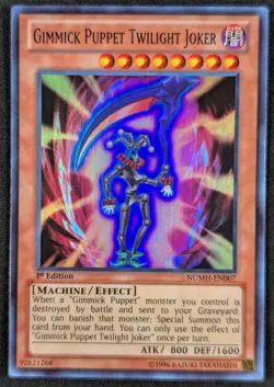 Gimmick Puppet Twilight Joker 1996 1st Edition Super Rare Yugioh NUMH-EN007 (NM) - Image 1