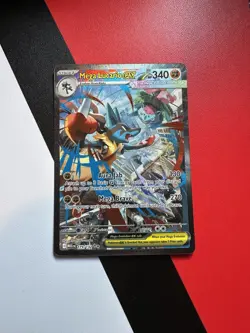 Mega Lucario EX Special Illustration Rarity SIR Pokemon Card 179/132 Near Mint - Image 3