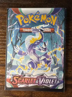 Pokemon 2023 Scarlet & Violet Trainer Tips Card - Miraidon Art - Image 1