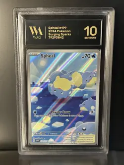 GEM MINT 10 Spheal 199/191 - WAG Graded Illustration Rare Pokemon Card - Image 1