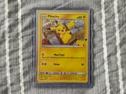 Pokemon Pikachu 25/25 HOLO 25th Anniversary McDonalds Promo 2021 Card - Image 1